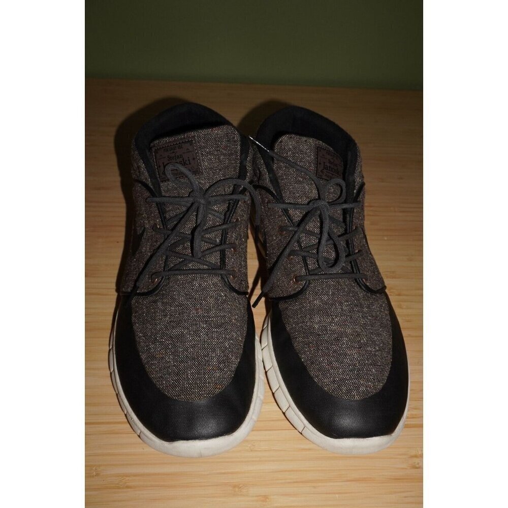 Nike SB Stefan Janoski Max Mid - Tweed Black/Brown - Size 13 - Rare Skate Shoes - Picture 4 of 16